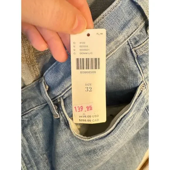 CITIZENS OF HUMANITY NWOT Isola Crop Bootcut Jeans Pixie Midrise Sz 32 $238 MSRP - Picture 4 of 14